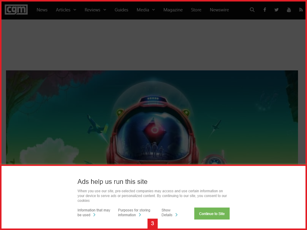 desktop website on landing